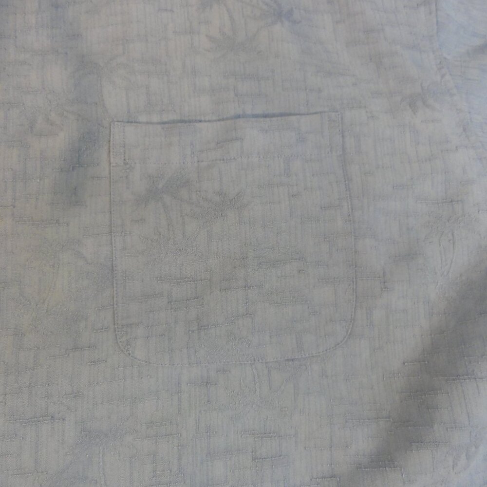 Bill Blass Premium Shirt Mens Size XXL Blue Button Front Single Pocket‎ - Picture 6 of 12